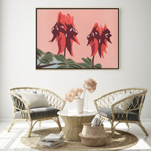 Load image into Gallery viewer, "Sturt Desert Pea" - fine art giclee canvas print