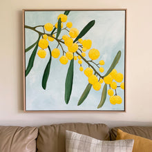 Load image into Gallery viewer, "Winter Sunrise - 762 x 762mm framed acrylic on canvas painting