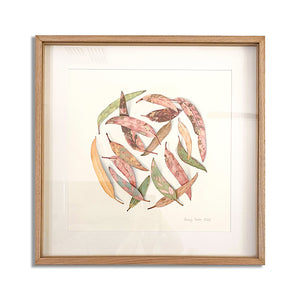 "Balance" - 50 x 50cm framed original illustration