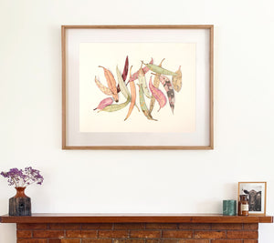 "Becoming" - 65 x 85cm framed original illustration