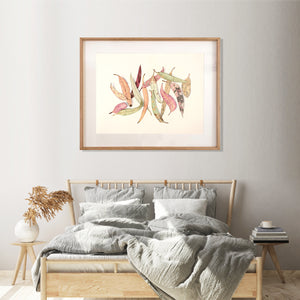 "Becoming" - 65 x 85cm framed original illustration