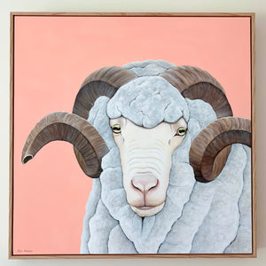 "Roy" - 30x30" framed acrylic on canvas painting