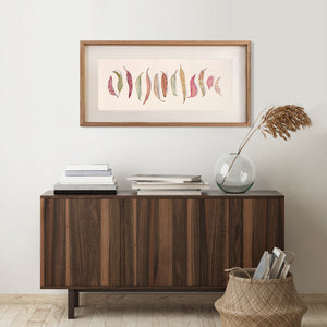 "Mother & Daughters" - 30 x 85cm framed original illustration