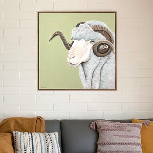 "Robert" - 30x30" framed acrylic on canvas painting